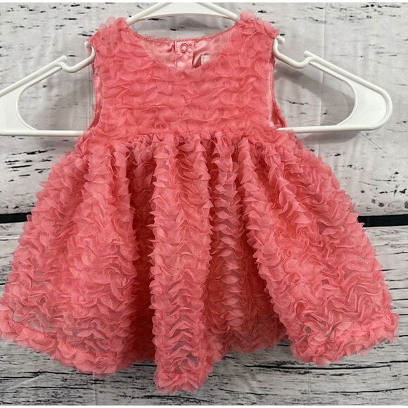 Coral Bay Other - Cat and Jack Baby Girl Coral Pink Dress 3-6mo Ruffles
